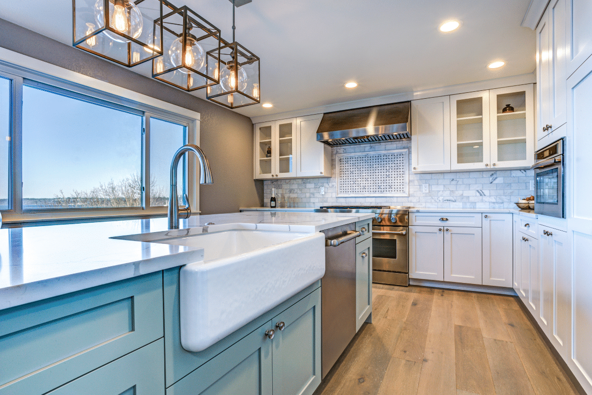 Kitchen Remodel White Cabinets Farmhouse Sink