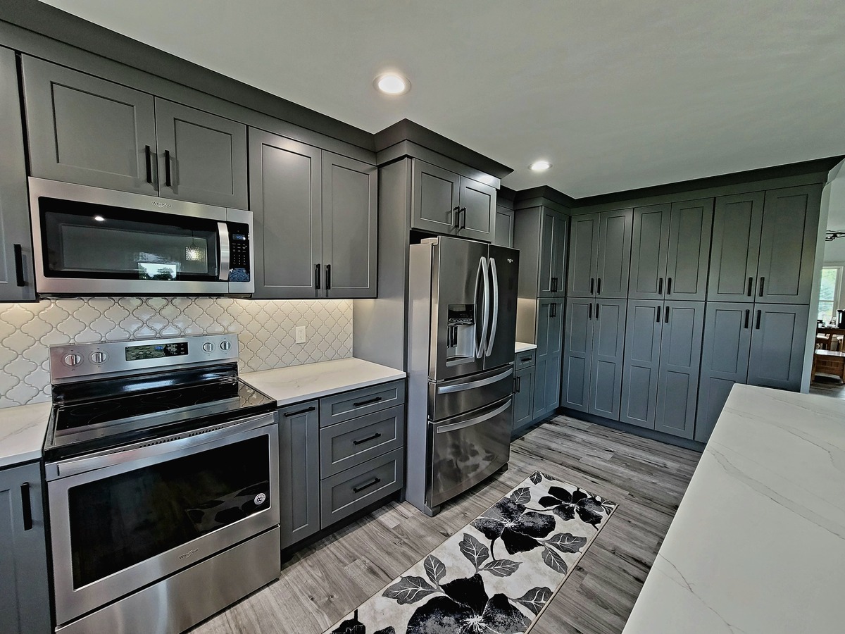 Shaker Gray Kitchen Remodel Big Rapid Michigan